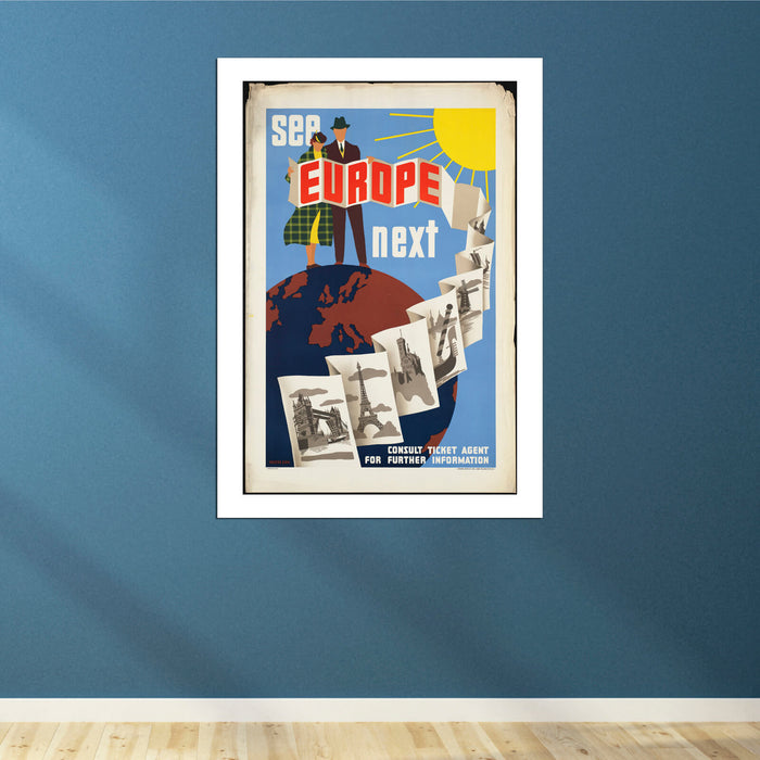 See Europe Next Travel Poster
