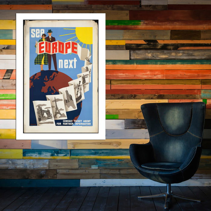 See Europe Next Travel Poster