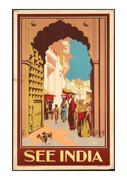 See India Travel Poster