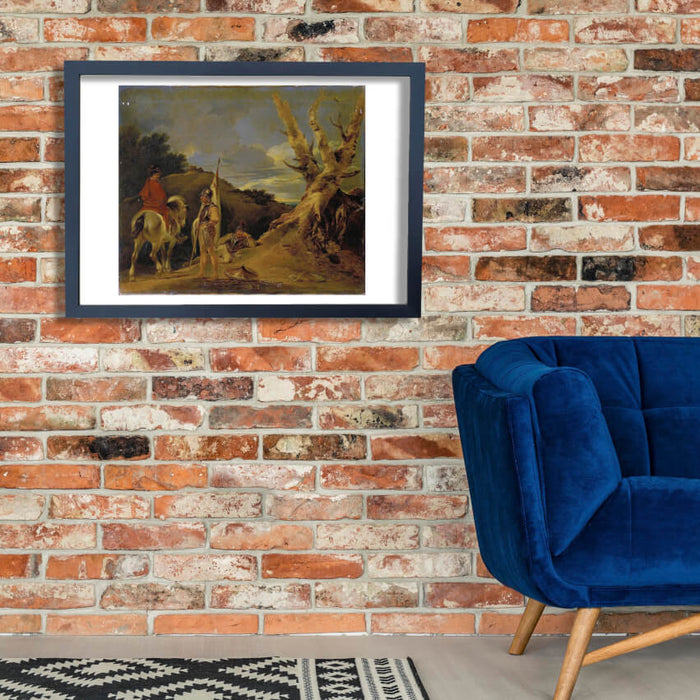 Sir Peter Bourgeois - Landscape With Soldiers