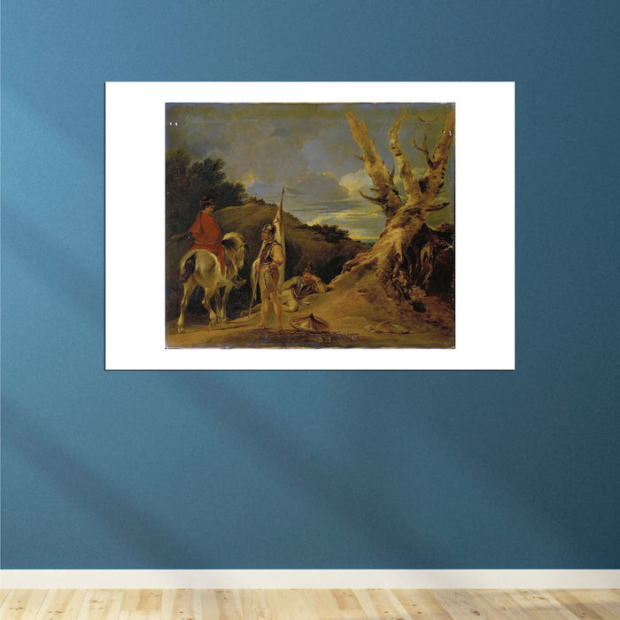 Sir Peter Bourgeois - Landscape With Soldiers