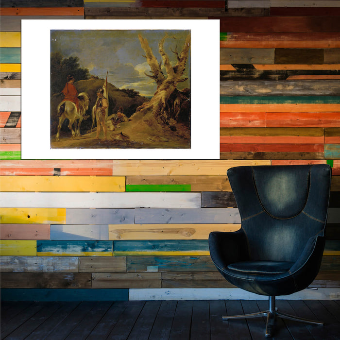 Sir Peter Bourgeois - Landscape With Soldiers