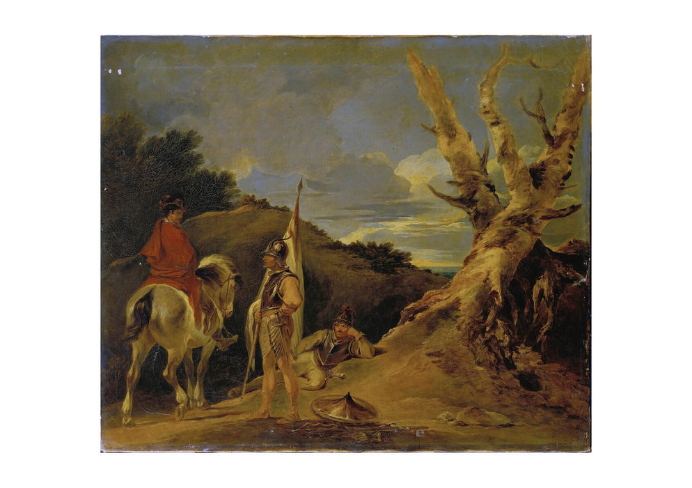 Sir Peter Bourgeois - Landscape With Soldiers