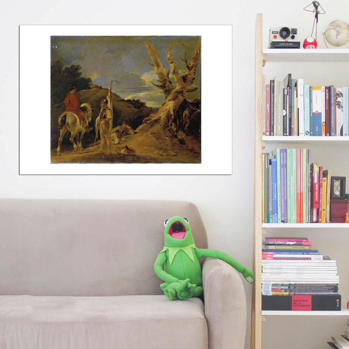 Sir Peter Bourgeois - Landscape With Soldiers