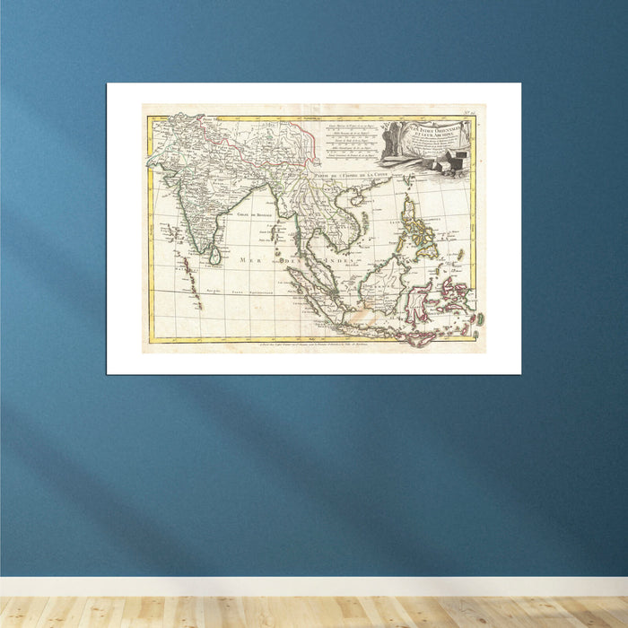 Southeast Asia The East Indies India Map Bonne 1770