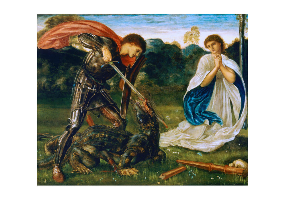 The Fight - St George Kills The Dragon Vi Burne-Jones