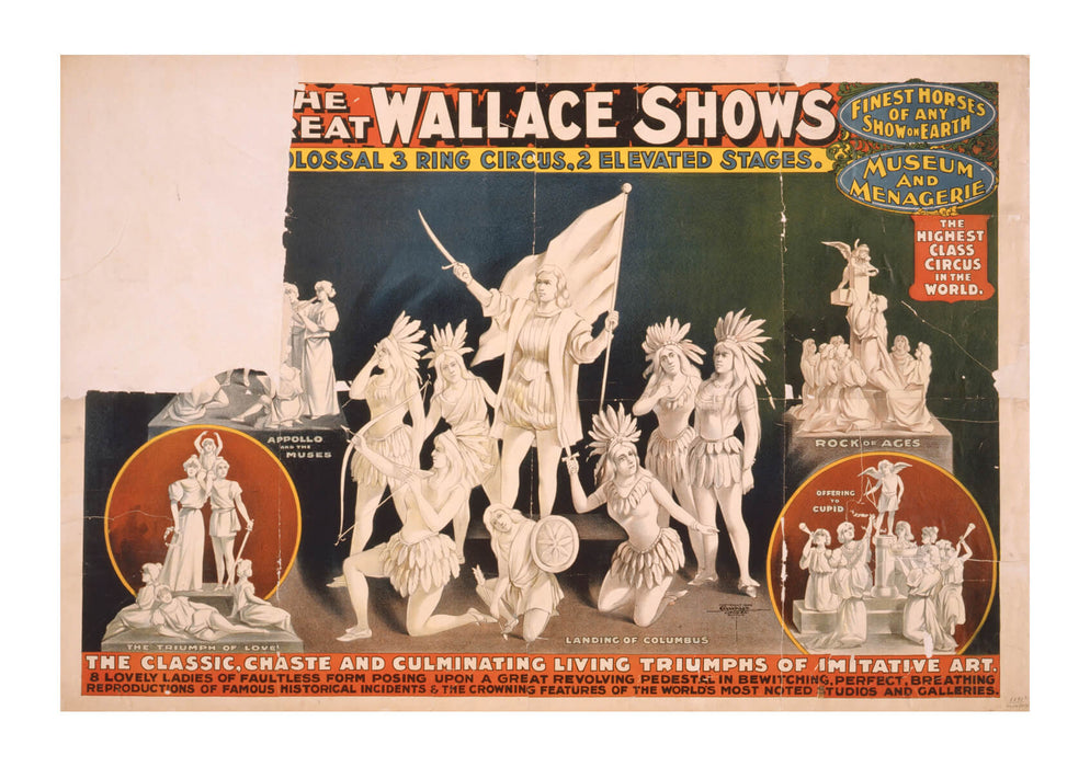 The Great Wallace Shows Statues Circus (Torn Corner)