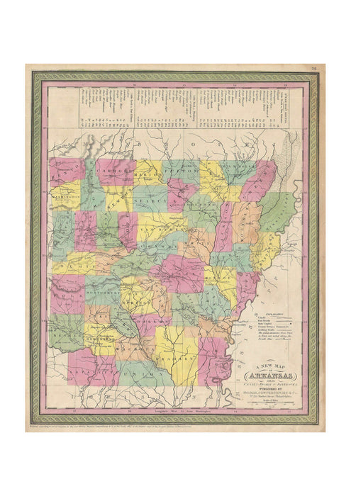 Mitchell Map of Arkansas
