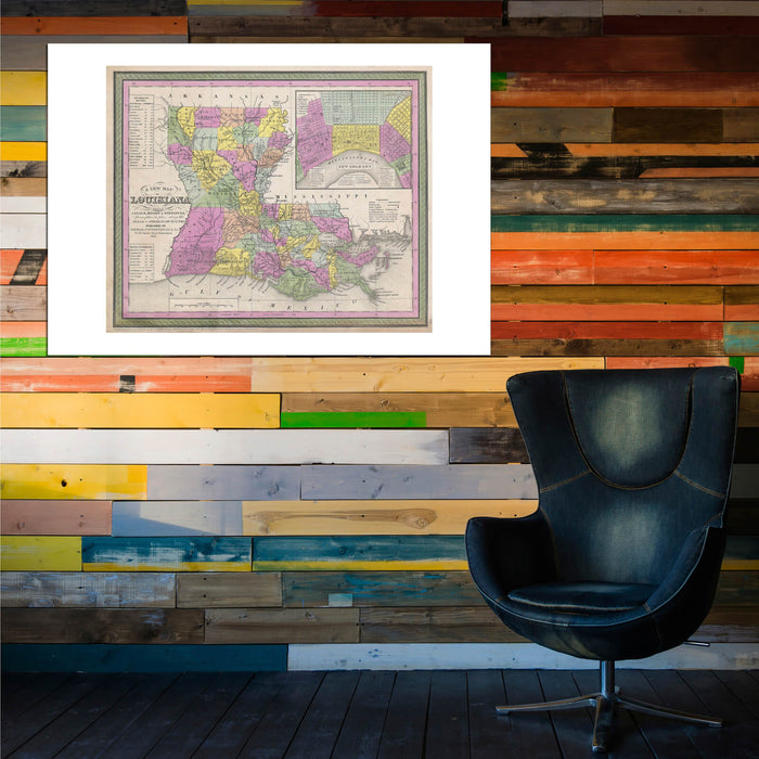 Mitchell Map of Louisiana