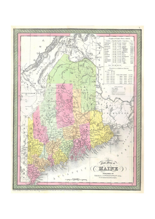 Mitchell Map of Maine