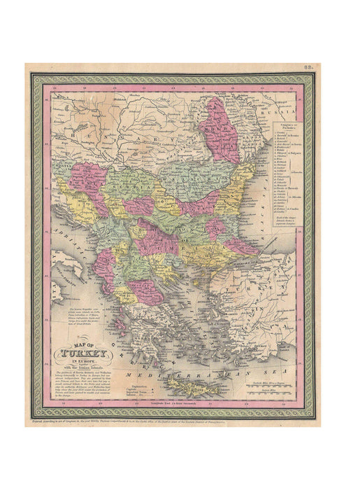 Mitchell Map of Turkey in Europe