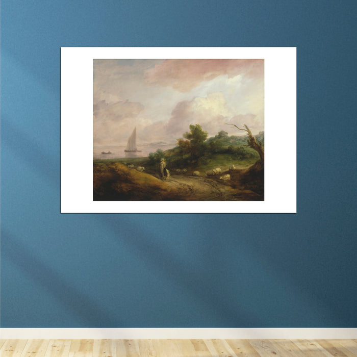 Thomas Gainsborough - Coastal Landscape with a Shepherd and His Flock