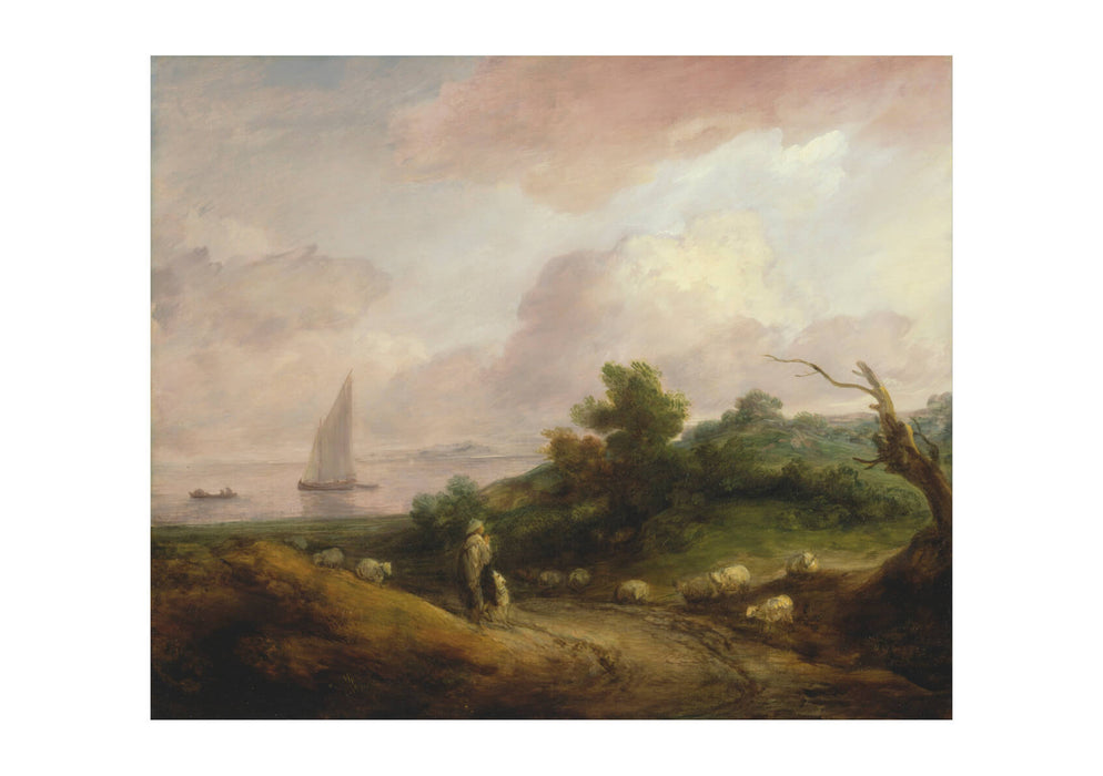 Thomas Gainsborough - Coastal Landscape with a Shepherd and His Flock