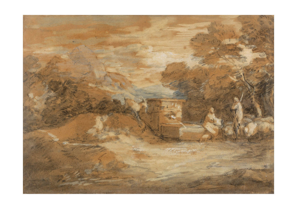 Thomas Gainsborough - Mountain Landscape with Figures