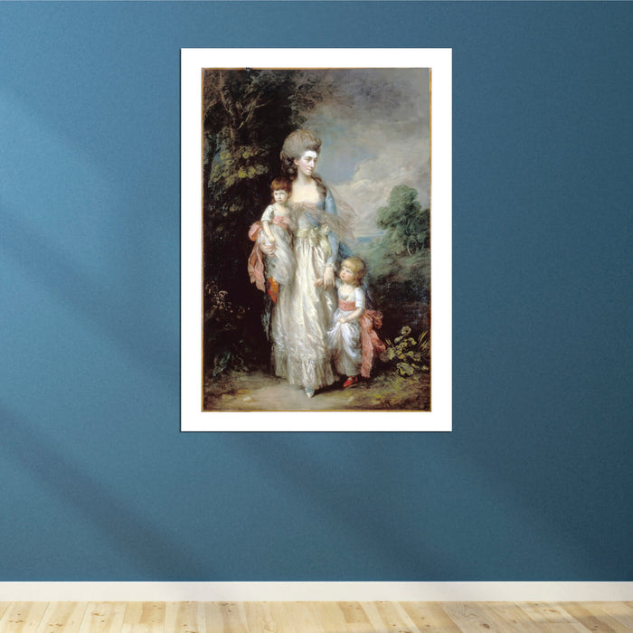 Thomas Gainsborough - Mrs Elizabeth Moody with her sons
