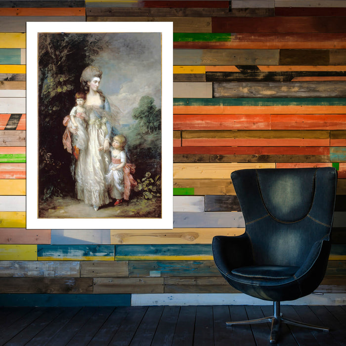 Thomas Gainsborough - Mrs Elizabeth Moody with her sons
