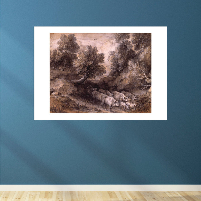 Thomas Gainsborough - Wooded Landscape with Cattle and Goats