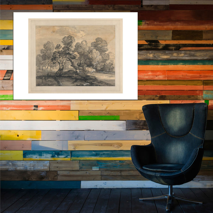 Thomas Gainsborough - Wooded Landscape with Herdsman