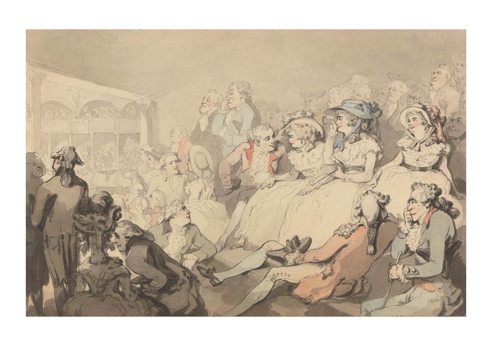 Thomas Rowlandson - An Audience Watching a Play at Drury Lane Theatre