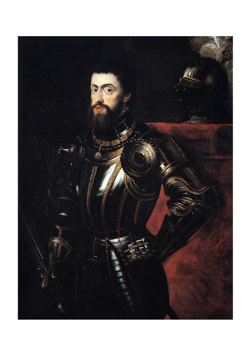 Titian - Peter Paul Rubens Charles V in Armour