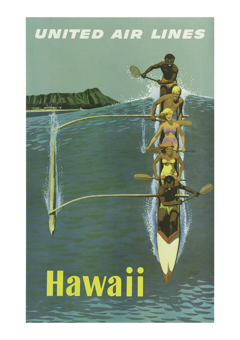 United Air Lines Hawaii Long Boat