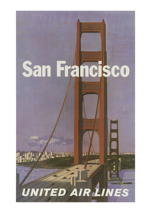 United Air Lines San Francisco Golden Gate Bridge