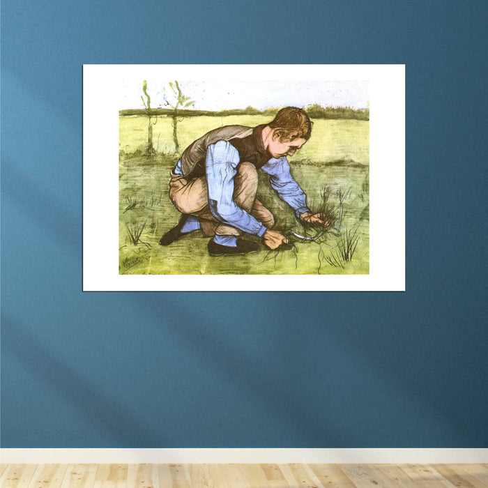 Vincent Van Gogh - Boy Cutting Grass with a Sickle, 1981