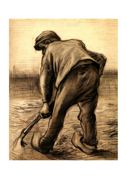 Vincent Van Gogh - Digger in a Potato Field - February, 1885