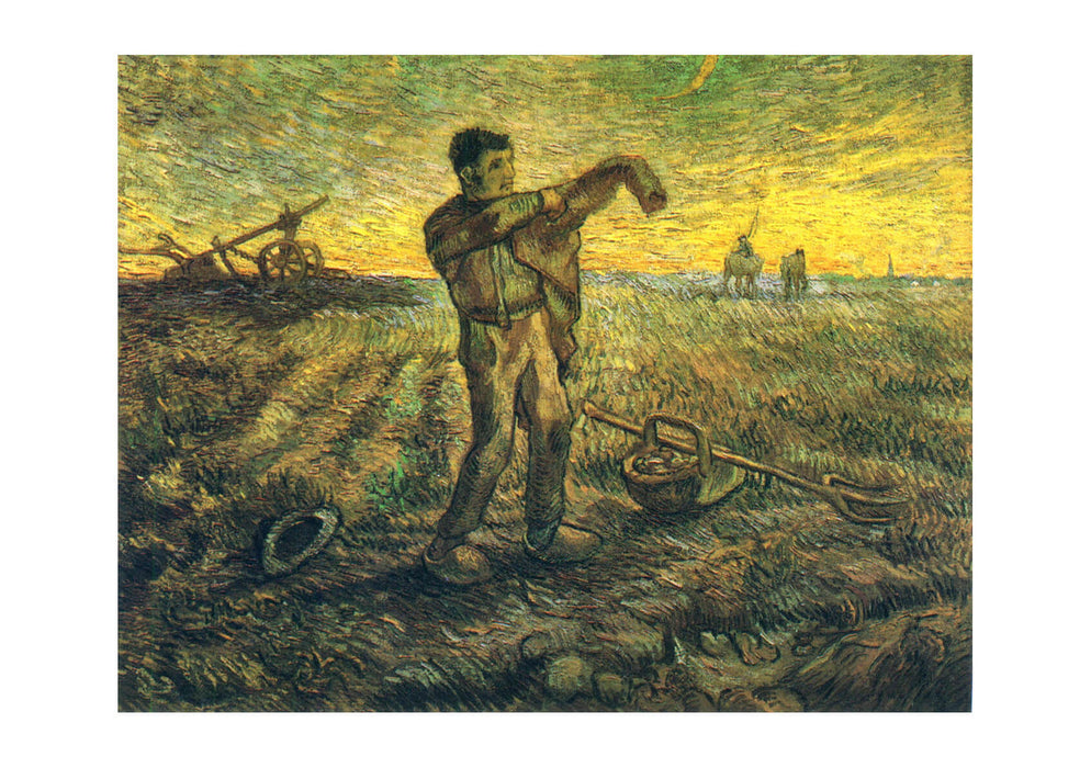 Vincent Van Gogh - Evening - The End of the Day (after Millet), 1889