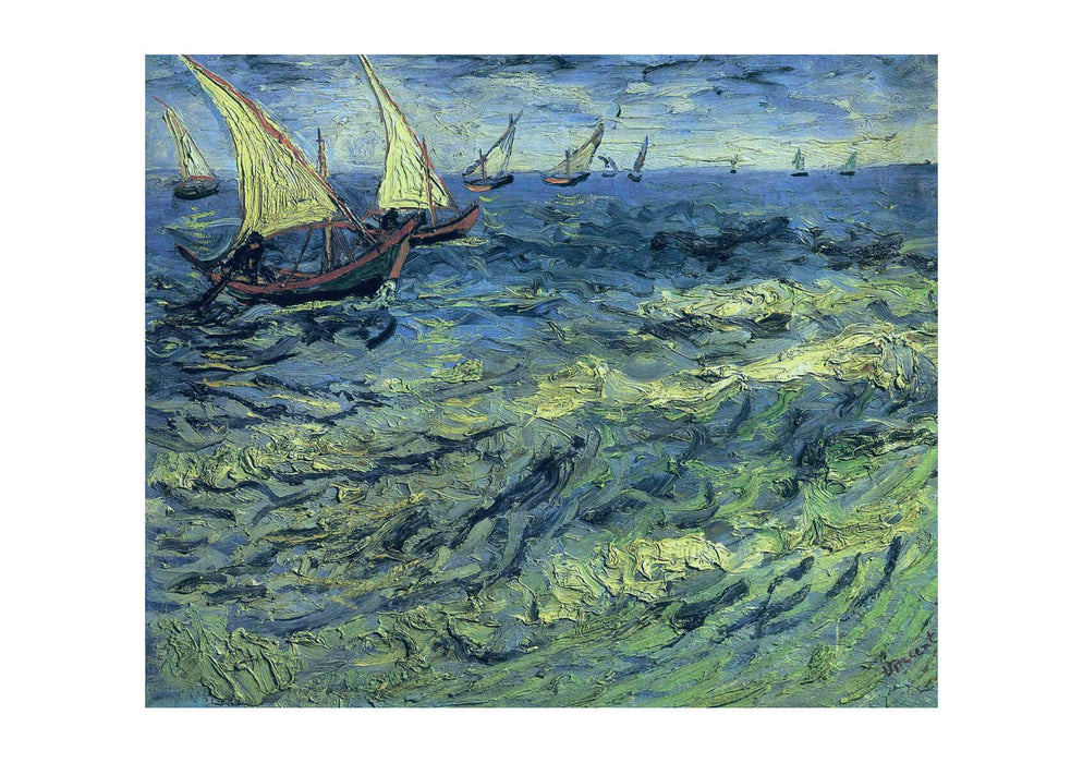 Vincent Van Gogh - Fishing Boats at Sea, 1888