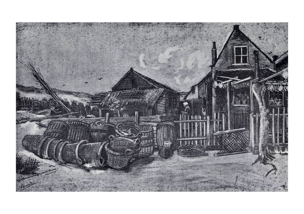 Vincent Van Gogh - Flunderntrocknerei in Scheveningen