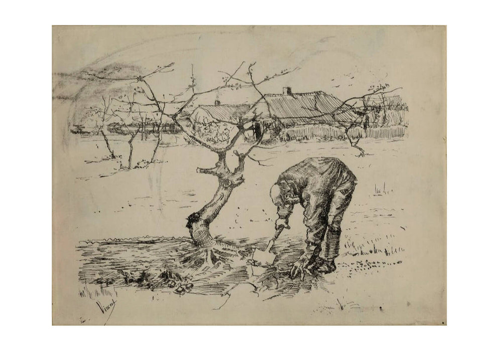 Vincent Van Gogh - Gardener by an Apple Tree, 1883