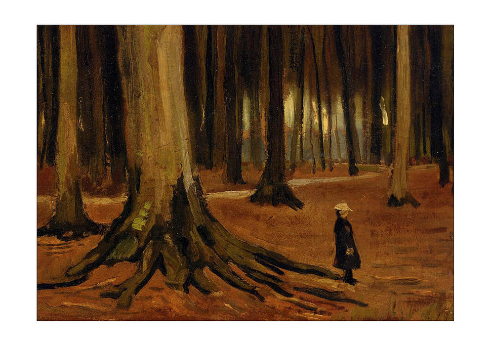 Vincent Van Gogh - Girl in the Woods, 1882