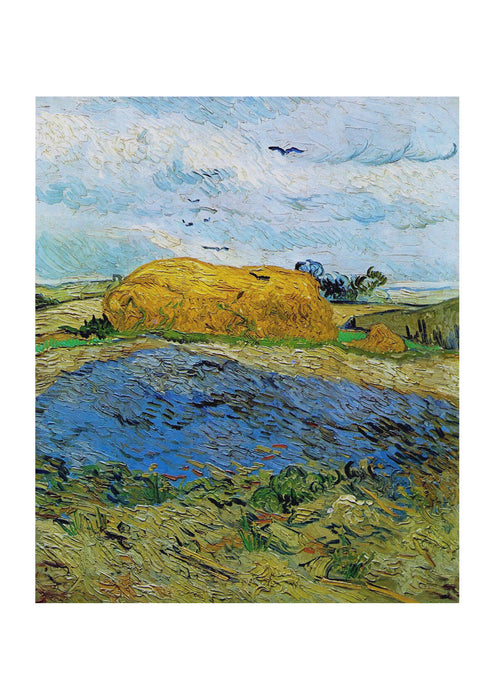 Vincent Van Gogh - Haystack under a Rainy Sky, 1890