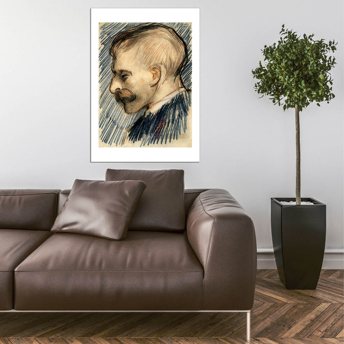 Vincent Van Gogh - Head of a Man (Possibly Theo van Gogh), 1887