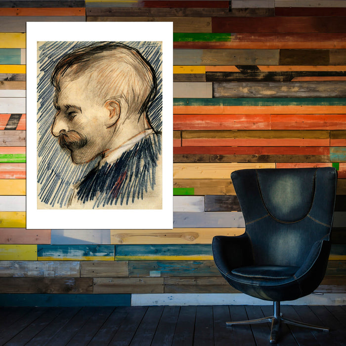 Vincent Van Gogh - Head of a Man (Possibly Theo van Gogh), 1887