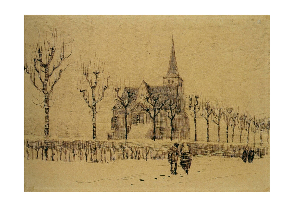 Vincent Van Gogh - Landscape with a Church, 1883