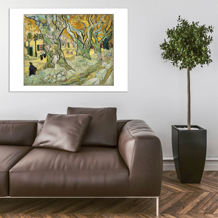 Vincent Van Gogh - Large Platunus (The Road Menders), 1889