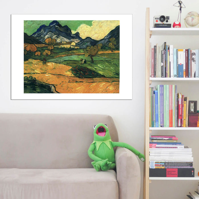 Vincent Van Gogh - Le Mont Gaussier with the Mas de Saint-Paul