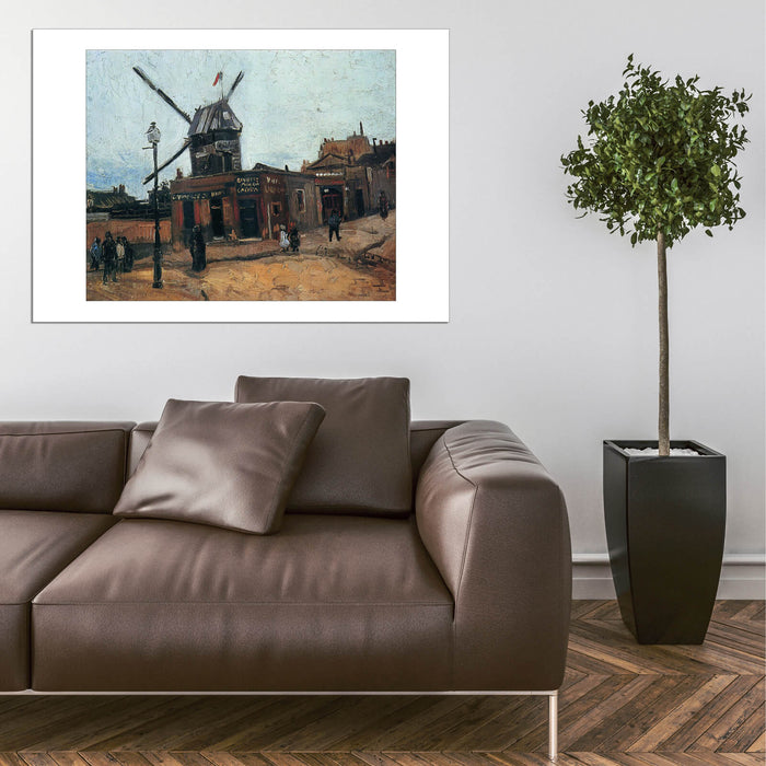 Vincent van Gogh 20x24 Black Modern Framed Museum Art Print Titled - Le Vincent van Gogh 20x24 Black Modern Framed Museum Art Print Titled - Le