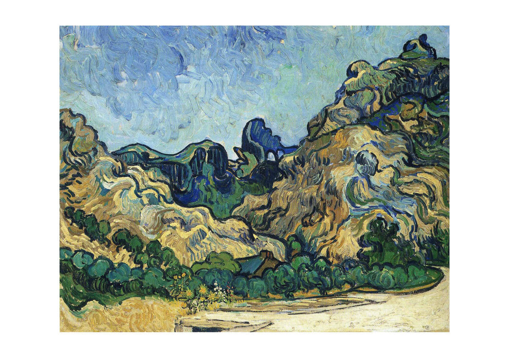 Vincent Van Gogh - Mountains at Saint-Remy, 1889