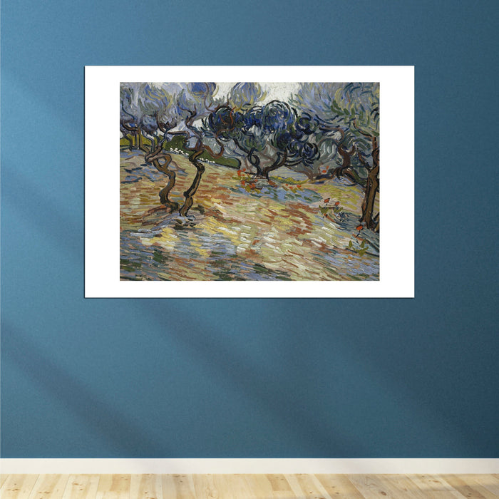 Vincent Van Gogh - Olive Trees, Bright Blue Sky, 1889