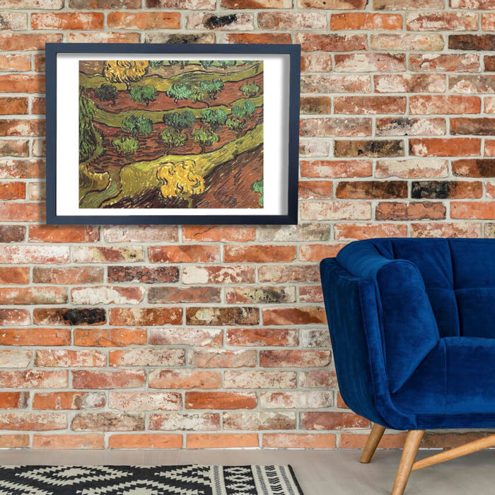 Vincent Van Gogh - Olive Trees against a Slope of a Hill, 1889