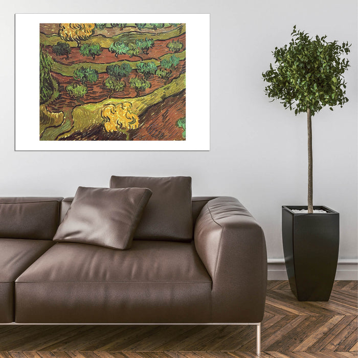 Vincent Van Gogh - Olive Trees against a Slope of a Hill, 1889