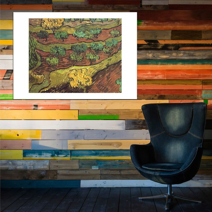 Vincent Van Gogh - Olive Trees against a Slope of a Hill, 1889