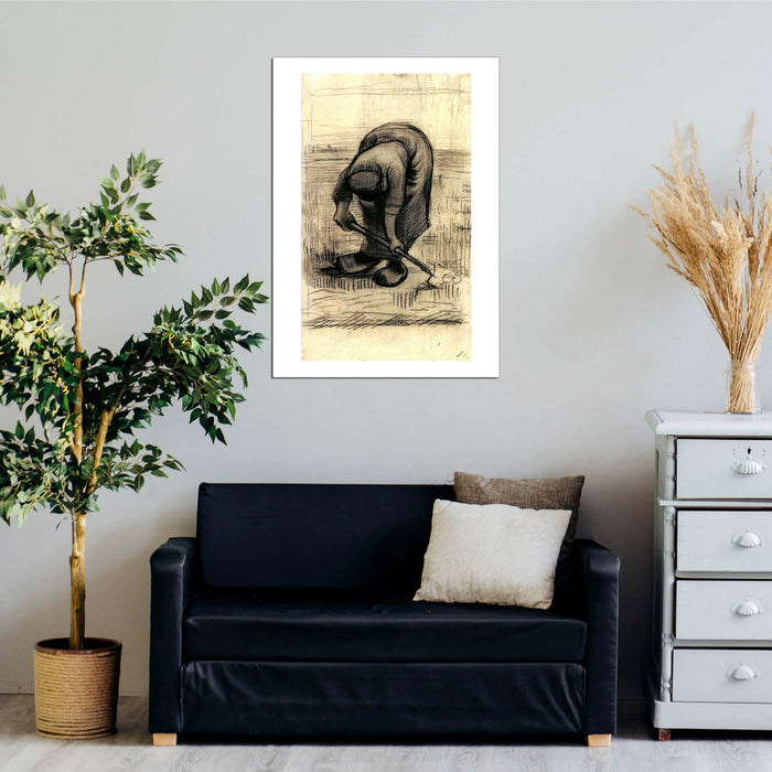 Vincent Van Gogh - Peasant Woman Lifting Potatoes, 1885 03