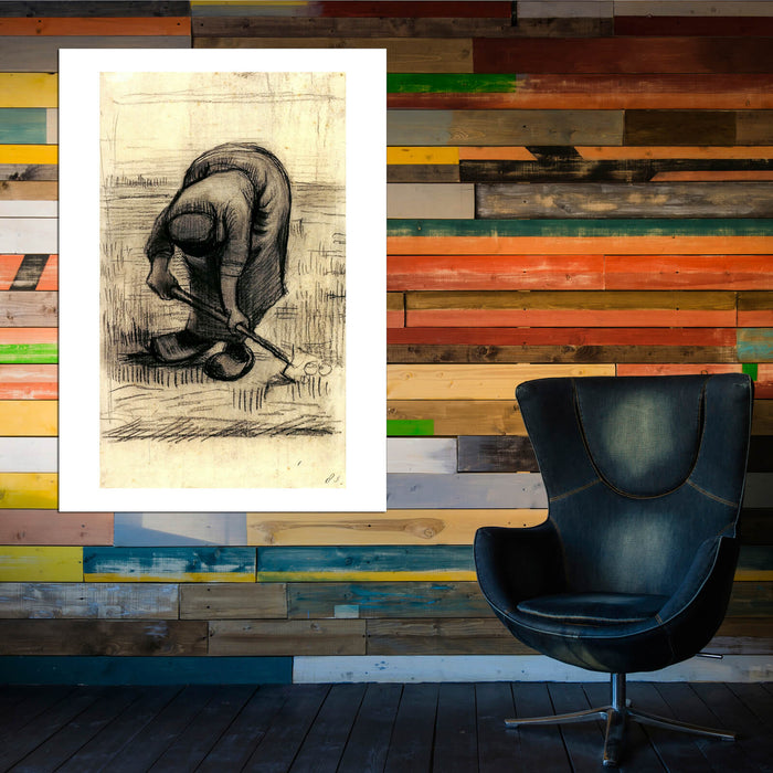 Vincent Van Gogh - Peasant Woman Lifting Potatoes, 1885 03