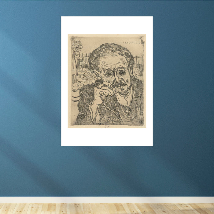 Vincent Van Gogh - Portrait of Dr. Gachet (Man with Pipe), 1890