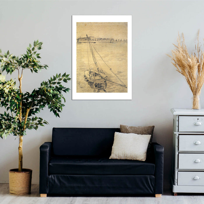 Vincent Van Gogh - Sailing Boat on the Seine at Asnieres, 1887