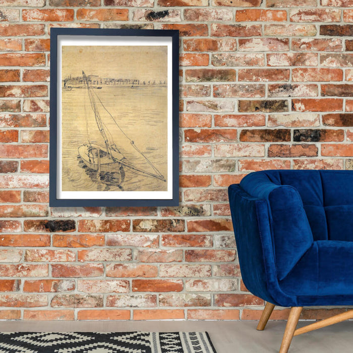 Vincent Van Gogh - Sailing Boat on the Seine at Asnieres, 1887